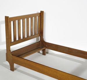 FRANCO ALBINI (1905-1977) & FRANCA HELG (1920-1989) : Coppia di letti singoli mod. LT28 per Poggi, Pavia  - Asta Asta 443 | DESIGN E ARTI DECORATIVE DEL NOVECENTO Online - Associazione Nazionale - Case d'Asta italiane