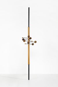 BORSANI OSVALDO (1911 - 1985) - Appendiabiti telescopico girevole regolabile in altezza mod. AT16 per Tecno, Varedo