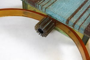 POLI ALBANO (n. 1935) : Lampada a plafoniera per Poliarte, Verona  - Asta Asta 443 | DESIGN E ARTI DECORATIVE DEL NOVECENTO Online - Associazione Nazionale - Case d'Asta italiane