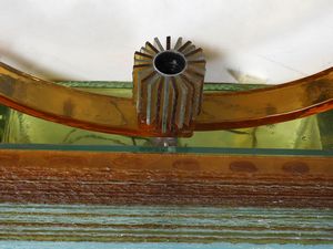 POLI ALBANO (n. 1935) : Lampada a plafoniera per Poliarte, Verona  - Asta Asta 443 | DESIGN E ARTI DECORATIVE DEL NOVECENTO Online - Associazione Nazionale - Case d'Asta italiane