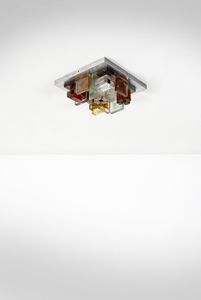 POLI ALBANO (n. 1935) - Lampada a plafoniera per Poliarte, Verona