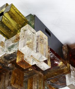 POLI ALBANO (n. 1935) : Coppia di lampade a plafoniera per Poliarte, Verona  - Asta Asta 443 | DESIGN E ARTI DECORATIVE DEL NOVECENTO Online - Associazione Nazionale - Case d'Asta italiane