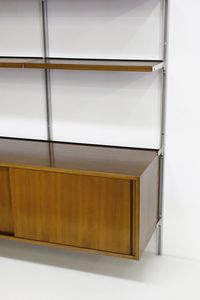 BORSANI OSVALDO (1911 - 1985) : Libreria mod. E22 per Tecno, Varedo  - Asta Asta 443 | DESIGN E ARTI DECORATIVE DEL NOVECENTO Online - Associazione Nazionale - Case d'Asta italiane