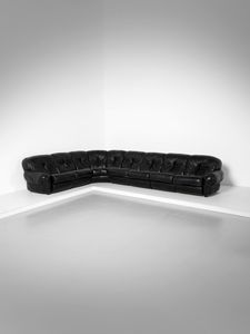 MANIFATTURA ITALIANA - Grande divano angolare a sette posti