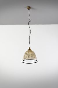 BAROVIER & TOSO - Lampada a sospensione della serie Tessere ambra, Murano