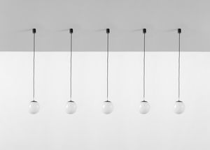 MANIFATTURA MURANESE - Cinque lampade a sospensione