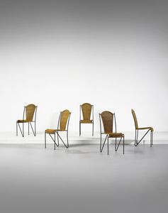 SAARINEN SWANSON PIPSAN (1905 - 1979) - Cinque sedie Sol Air