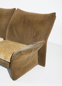 GUARNACCI EMILIO (n. 1938) : Divano a due posti mod. Falena per 1P Industria Chimica per l'Arredamento, Italia  - Asta Asta 443 | DESIGN E ARTI DECORATIVE DEL NOVECENTO Online - Associazione Nazionale - Case d'Asta italiane