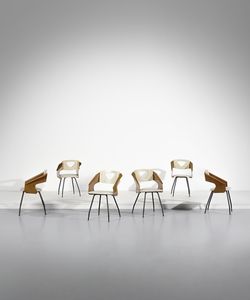 RATTI CARLO - Sei poltroncine per Industria Legni Curvati, Italia