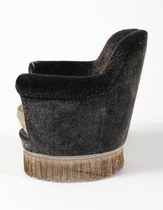 MUNARI FEDERICO : attribuito. Coppia di poltrone  - Asta Asta 443 | DESIGN E ARTI DECORATIVE DEL NOVECENTO Online - Associazione Nazionale - Case d'Asta italiane