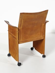 AGNOLI TITO (1931 - 2012) : Quattro poltroncine mod. Korium per Matteo Grassi, Italia  - Asta Asta 443 | DESIGN E ARTI DECORATIVE DEL NOVECENTO Online - Associazione Nazionale - Case d'Asta italiane