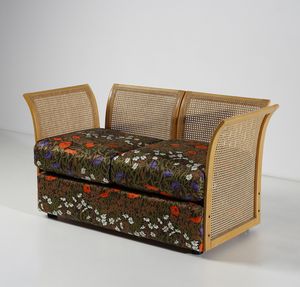 VIVAI DEL SUD : attribuito. Divano a due posti  - Asta Asta 443 | DESIGN E ARTI DECORATIVE DEL NOVECENTO Online - Associazione Nazionale - Case d'Asta italiane