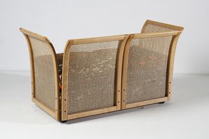 VIVAI DEL SUD : attribuito. Divano a due posti  - Asta Asta 443 | DESIGN E ARTI DECORATIVE DEL NOVECENTO Online - Associazione Nazionale - Case d'Asta italiane