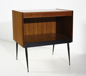 MANIFATTURA ITALIANA : Coppia di mobili contenitore a serranda  - Asta Asta 443 | DESIGN E ARTI DECORATIVE DEL NOVECENTO Online - Associazione Nazionale - Case d'Asta italiane