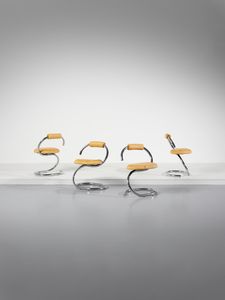 STOPPINO GIOTTO (1926 - 2011) - Quattro sedie mod. Cobra