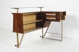 SCREMIN LUIGI (1896 - 1983) : attribuito. Banco da bar, Belluno  - Asta Asta 443 | DESIGN E ARTI DECORATIVE DEL NOVECENTO Online - Associazione Nazionale - Case d'Asta italiane