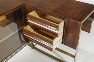 SCREMIN LUIGI (1896 - 1983) : attribuito. Banco da bar, Belluno  - Asta Asta 443 | DESIGN E ARTI DECORATIVE DEL NOVECENTO Online - Associazione Nazionale - Case d'Asta italiane