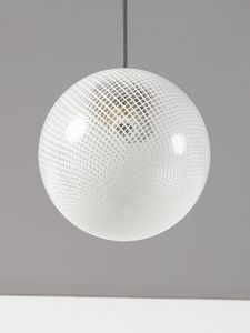 VENINI : attribuito. Due lampade a sospensione  - Asta Asta 443 | DESIGN E ARTI DECORATIVE DEL NOVECENTO Online - Associazione Nazionale - Case d'Asta italiane