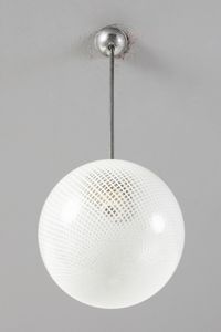 VENINI : attribuito. Due lampade a sospensione  - Asta Asta 443 | DESIGN E ARTI DECORATIVE DEL NOVECENTO Online - Associazione Nazionale - Case d'Asta italiane