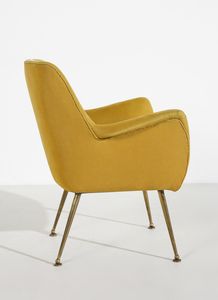 FRATELLI MINOTTI : attribuito. Coppia di poltrone  - Asta Asta 443 | DESIGN E ARTI DECORATIVE DEL NOVECENTO Online - Associazione Nazionale - Case d'Asta italiane