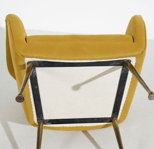 FRATELLI MINOTTI : attribuito. Coppia di poltrone  - Asta Asta 443 | DESIGN E ARTI DECORATIVE DEL NOVECENTO Online - Associazione Nazionale - Case d'Asta italiane