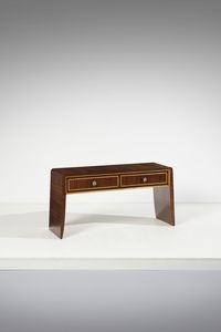 BUFFA PAOLO (1903 - 1970) - nello stile di. Piccola consolle a due cassetti sottopiano