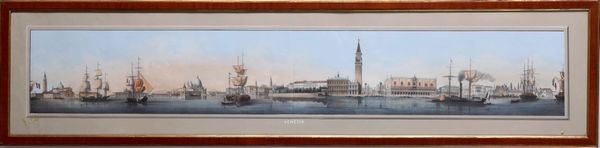 G. Kier - G. Pividor Venezia - Veduta prospettica della citta...Venezia,1850 circa.  - Asta Libri antichi e rari, Stampe, Vedute e Mappe - Associazione Nazionale - Case d'Asta italiane
