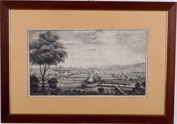 Autore anonimo- Genova Veduta di Genova da Albaro, Genova, XIX secolo  - Asta Libri antichi e rari, Stampe, Vedute e Mappe - Associazione Nazionale - Case d'Asta italiane