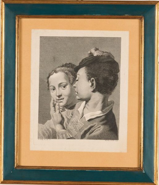 Cavalli Nicola- Giovanbattista Piazzatta. Ragazzo che accarezza la guancia di una fanciulla-lezioni di musica con flauto, Venezia secolo XVIII.  - Asta Libri antichi e rari, Stampe, Vedute e Mappe - Associazione Nazionale - Case d'Asta italiane