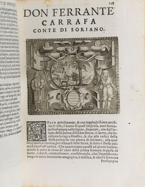 Gerolamo Ruscelli : Gerolamo Ruscelli Le imprese illustri in Venezia appresso Comin Da Trino di Monferrato, 1572.  - Asta Libri antichi e rari, Stampe, Vedute e Mappe - Associazione Nazionale - Case d'Asta italiane