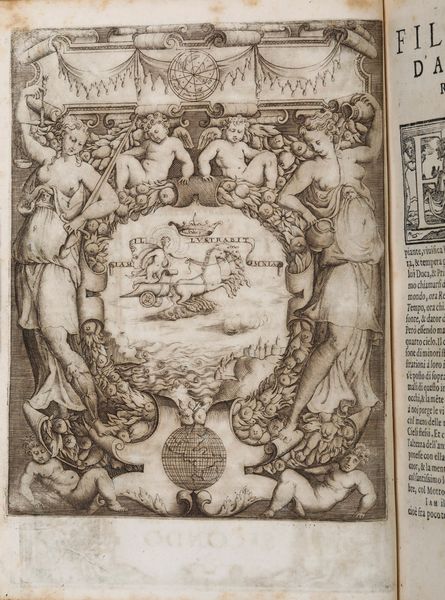 Gerolamo Ruscelli : Gerolamo Ruscelli Le imprese illustri in Venezia appresso Comin Da Trino di Monferrato, 1572.  - Asta Libri antichi e rari, Stampe, Vedute e Mappe - Associazione Nazionale - Case d'Asta italiane