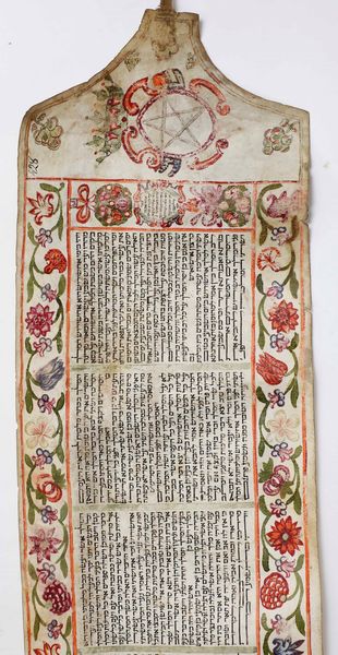Ebraismo-rotolo manoscritto e decorato Meghilat Ester. Probabilmente Iraq, fine secolo XVIII- inizi secolo XIX  - Asta Libri antichi e rari, Stampe, Vedute e Mappe - Associazione Nazionale - Case d'Asta italiane