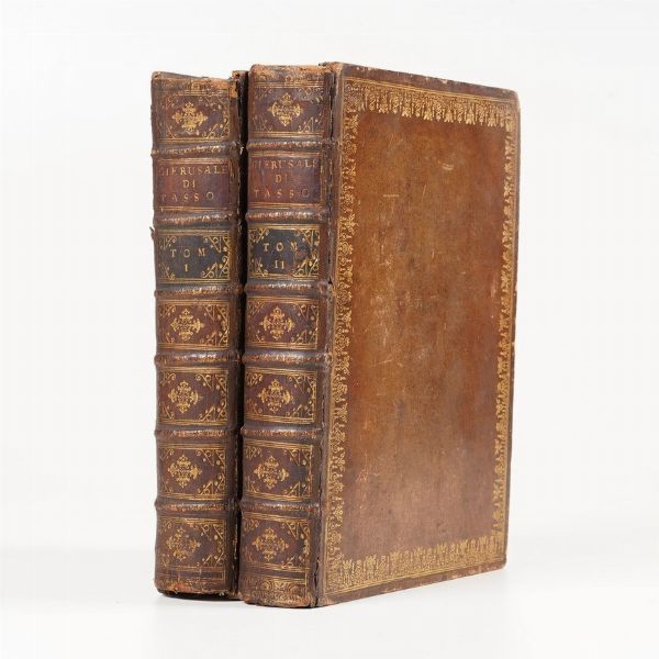 Tasso Torquato La Gerusalemme liberata... con le figure di Bernardo Castelli... In Londra Appresso Giacob Tonson e Giovanni Watts, 1724  - Asta Libri antichi e rari, Stampe, Vedute e Mappe - Associazione Nazionale - Case d'Asta italiane