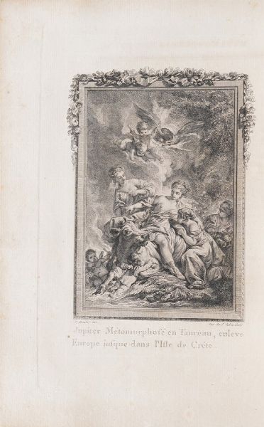 Publio Ovidio Nasone - Abb Banier Les Metamorphoses D'Ovide, en latin et en franois... a Paris, chez Hochereau, 1767-1771.  - Asta Libri antichi e rari, Stampe, Vedute e Mappe - Associazione Nazionale - Case d'Asta italiane