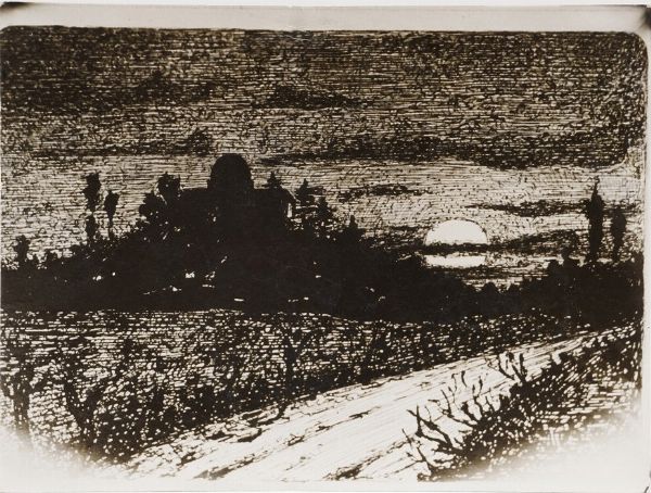 Mentore Maggini (1890-1941) Cinque raffinati disegni a china e acquerello... 1911-1912-1936-1937  - Asta Libri antichi e rari, Stampe, Vedute e Mappe - Associazione Nazionale - Case d'Asta italiane