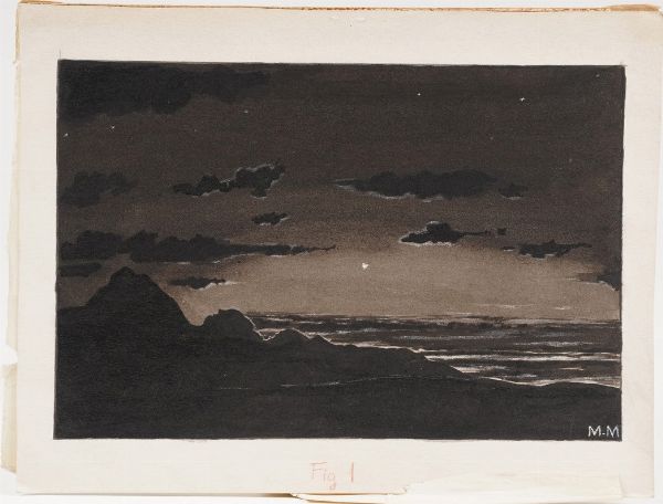 Mentore Maggini (1890-1941) Cinque raffinati disegni a china e acquerello... 1911-1912-1936-1937  - Asta Libri antichi e rari, Stampe, Vedute e Mappe - Associazione Nazionale - Case d'Asta italiane