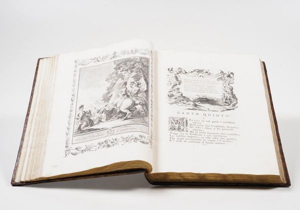 Tasso Torquato La Gerusalemme Liberata di Torquato Tasso con le figure di Gian Batista Piazzetta alla Sacra Real Maestà di Maria Teresa d'Austria... In Venezia, Gian Battista Albrizzi, 1745  - Asta Libri antichi e rari, Stampe, Vedute e Mappe - Associazione Nazionale - Case d'Asta italiane