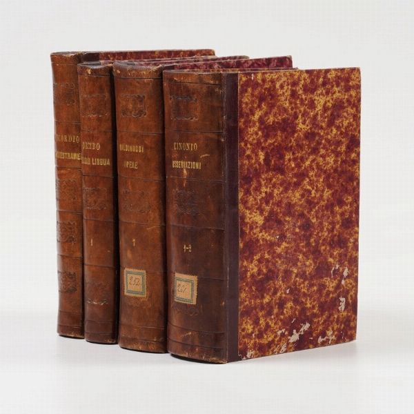 Classici Italiani - edizione del secolo XIX Raccolta di Classici Italiani, stampati a Milano nella prima met del secolo XIX dalla Societ tipografica dei Classici Italiani. Sono presenti 168 tomi.  - Asta Libri antichi e rari, Stampe, Vedute e Mappe - Associazione Nazionale - Case d'Asta italiane