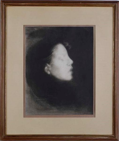 Eugene Carriere : Eugene Carriere (1849-1906) Nelly Carrire, 1895  - Asta Libri antichi e rari, Stampe, Vedute e Mappe - Associazione Nazionale - Case d'Asta italiane