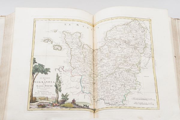 Zatta Antonio Atlante novissimo illustrato ed accresciuto sulle osservazioni e scoperte fatte dai pi celebri e pi recenti geografi...In Venezia, presso Antonio Zatta,1775 - 1785. Quattro tomi.  - Asta Libri antichi e rari, Stampe, Vedute e Mappe - Associazione Nazionale - Case d'Asta italiane