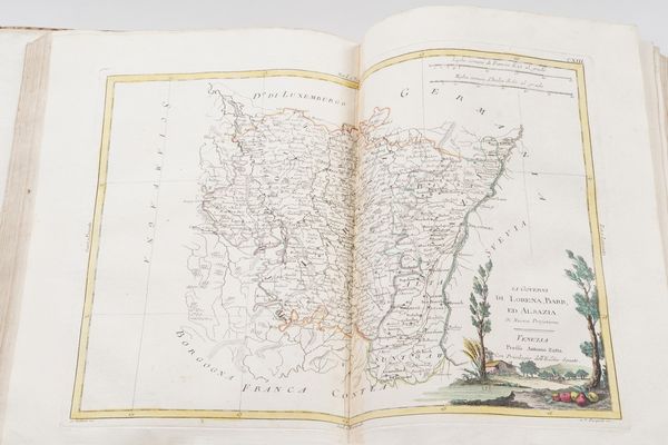 Zatta Antonio Atlante novissimo illustrato ed accresciuto sulle osservazioni e scoperte fatte dai pi celebri e pi recenti geografi...In Venezia, presso Antonio Zatta,1775 - 1785. Quattro tomi.  - Asta Libri antichi e rari, Stampe, Vedute e Mappe - Associazione Nazionale - Case d'Asta italiane