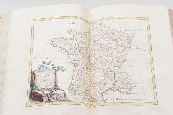 Zatta Antonio Atlante novissimo illustrato ed accresciuto sulle osservazioni e scoperte fatte dai pi celebri e pi recenti geografi...In Venezia, presso Antonio Zatta,1775 - 1785. Quattro tomi.  - Asta Libri antichi e rari, Stampe, Vedute e Mappe - Associazione Nazionale - Case d'Asta italiane