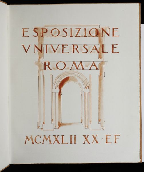 Bucci Anselmo Esposizione universale Roma 1942 (Prototipo)  - Asta Libri antichi e rari, Stampe, Vedute e Mappe - Associazione Nazionale - Case d'Asta italiane