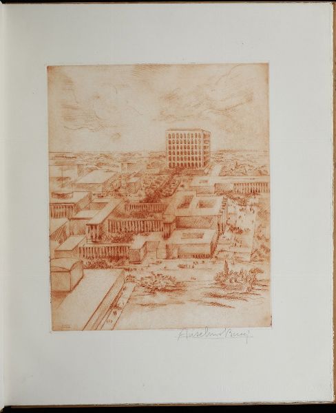 Bucci Anselmo Esposizione universale Roma 1942 (Prototipo)  - Asta Libri antichi e rari, Stampe, Vedute e Mappe - Associazione Nazionale - Case d'Asta italiane