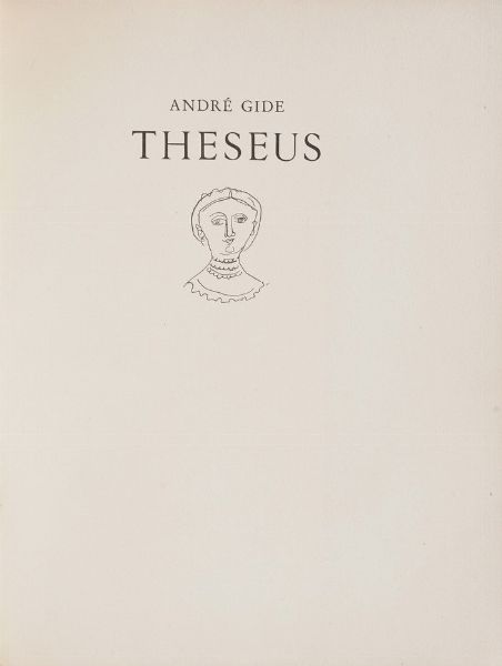 Gide Andr Theseus... Mardersteig, (Officina Bodoni), 1949.<BR>  - Asta Libri antichi e rari, Stampe, Vedute e Mappe - Associazione Nazionale - Case d'Asta italiane