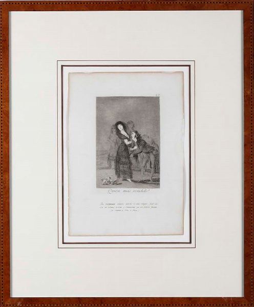 Francisco Goya : Francisco Goya Quien mas rendido?  - Asta Libri antichi e rari, Stampe, Vedute e Mappe - Associazione Nazionale - Case d'Asta italiane