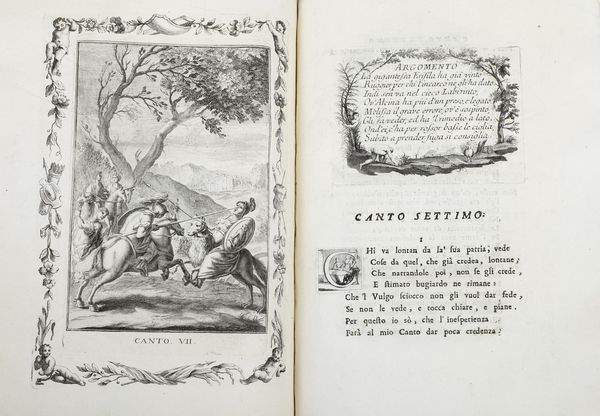Ludovico Ariosto Orlando furioso... tomi dall'1 al 4, in Venetia, presso antonio Zatta, 1772-1773  - Asta Libri antichi e rari, Stampe, Vedute e Mappe - Associazione Nazionale - Case d'Asta italiane