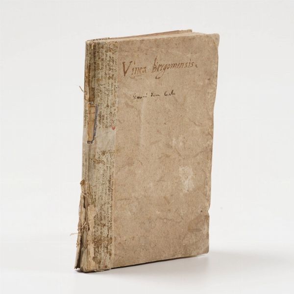 Peregrinis (De) Bartholomaeus Opus divinum de sacra, ac fertili Bergomensi Vinea...Brixiae, Apud Ludovicum Britannicum, 1553  - Asta Libri antichi e rari, Stampe, Vedute e Mappe - Associazione Nazionale - Case d'Asta italiane