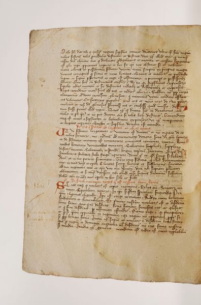 Anonimo - Autori vari Manoscritto cartaceo del secolo XV.  - Asta Libri antichi e rari, Stampe, Vedute e Mappe - Associazione Nazionale - Case d'Asta italiane