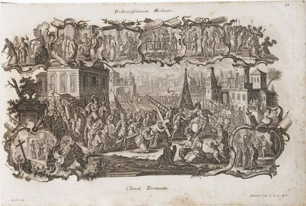 Katharina Klauber (1740-1813) Sacra Bibbia per immagini in 100 tavole... Augusta seconda met secolo XVIII  - Asta Libri antichi e rari, Stampe, Vedute e Mappe - Associazione Nazionale - Case d'Asta italiane